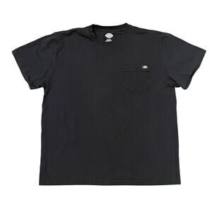 Dickies Men’s T-shirt Short Sleeve Workwear Heavy 100% Cotton Black XL